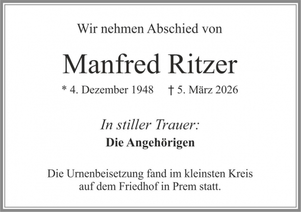 Manfred Ritzer
