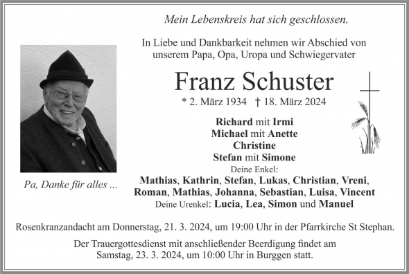 Franz Xaver Schuster