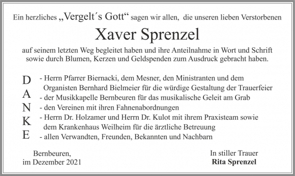 Xaver Sprenzel