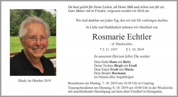 Rosmarie Echtler