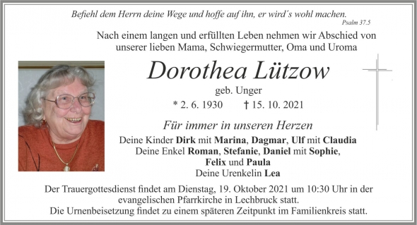 Dorothea Lützow