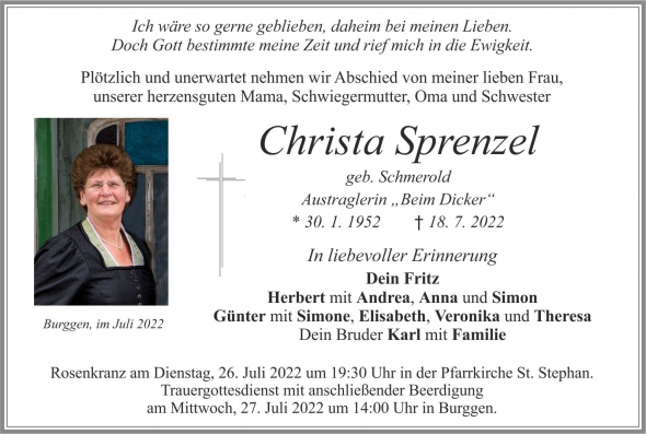 Christa Sprenzel