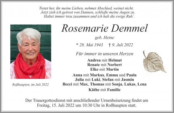 Rosemarie Demmel
