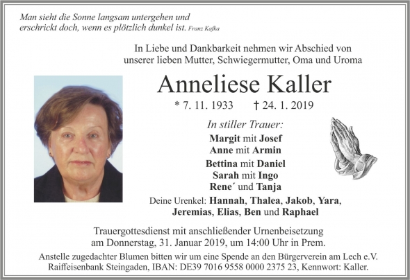 Anneliese Kaller