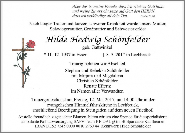 Hilde Hedwig Schönfelder