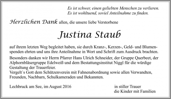 Justina Staub