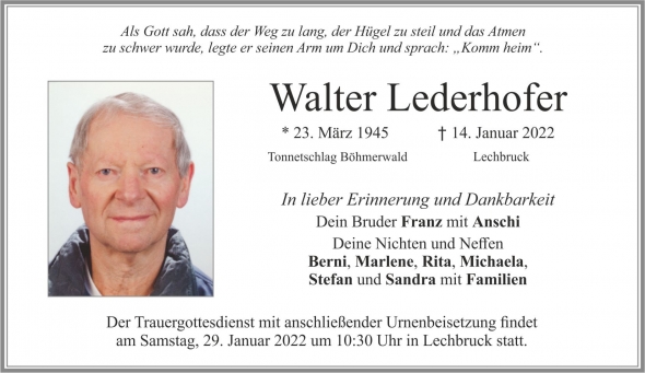 Walter Lederhofer