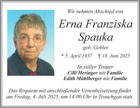 Erna Franziska Spauka