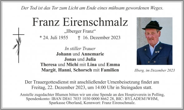 Franz Josef Eirenschmalz