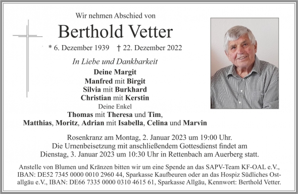 Berthold Vetter