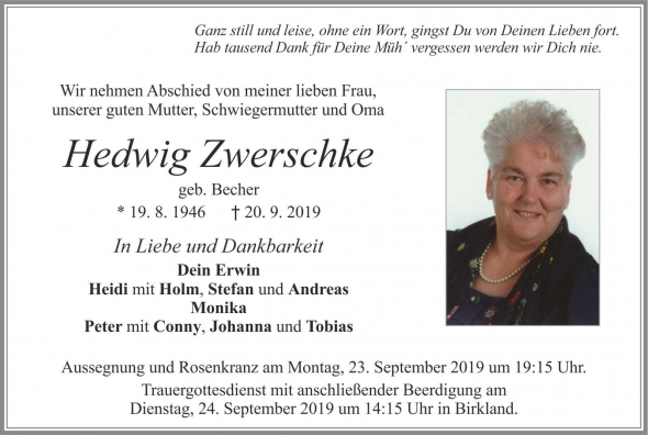 Hedwig Zwerschke