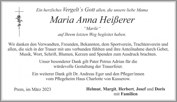Maria Anna Heißerer