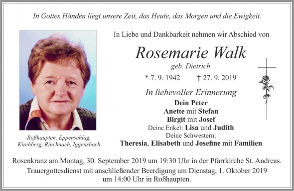 Rosemarie Walk