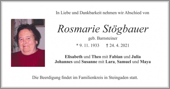 Rosmarie Stögbauer