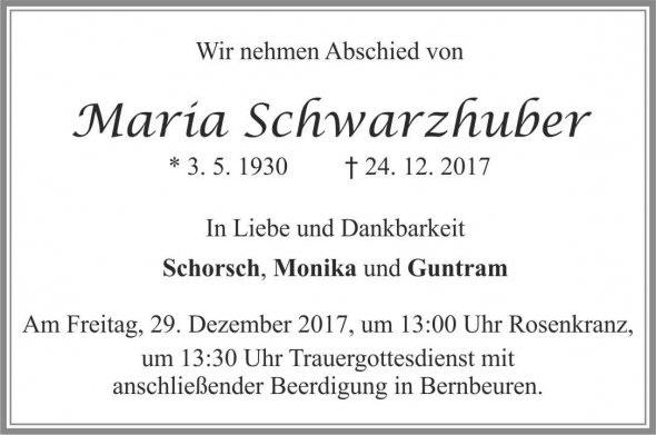 Maria Schwarzhuber