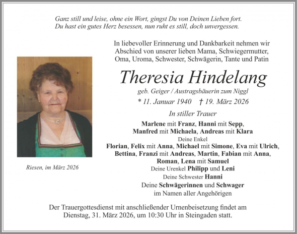 Theresia Hindelang