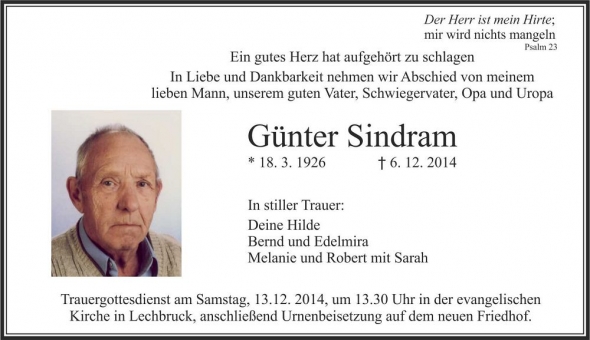 Günter Sindram