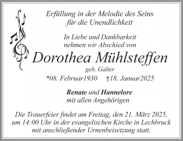 Dorothea Mühlsteffen