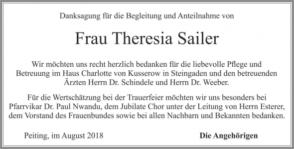 Theresia Sailer