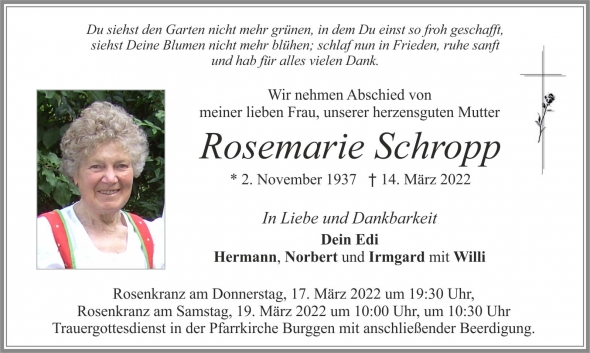 Rosemarie Schropp