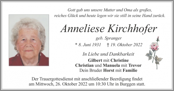 Anneliese Kirchhofer