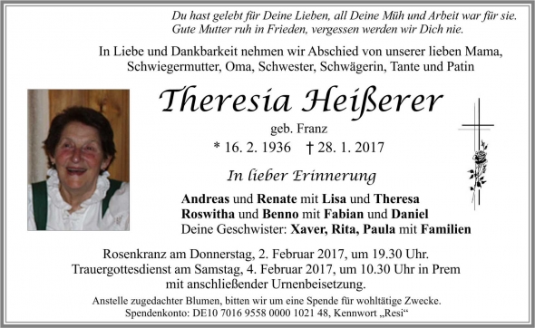 Theresia Heißerer