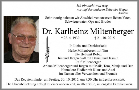 Dr. Karlheinz Miltenberger