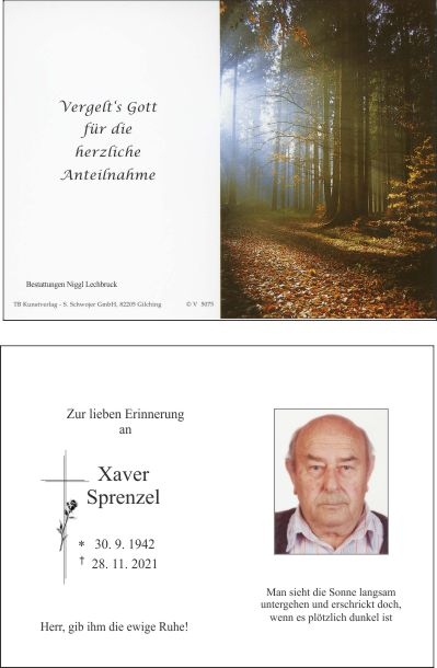 Xaver Sprenzel